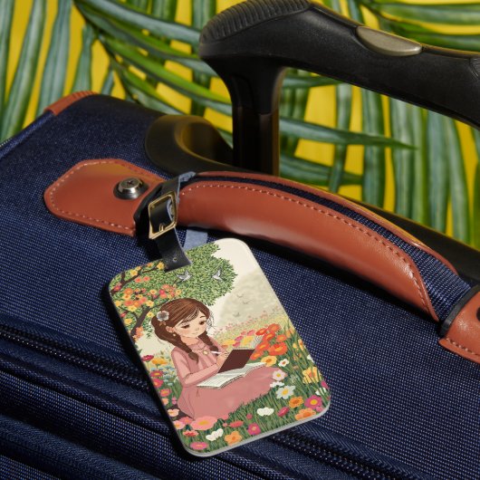 Etiqueta de Bagagem Menina no Jardim ラゲッジタグ (正面インサイチュ1)