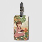 Etiqueta de Bagagem Menina no Jardim ラゲッジタグ (正面縦)
