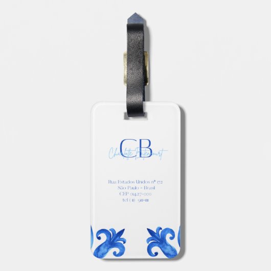 Etiqueta De Bagagem Santorini ラゲッジタグ (裏面縦)