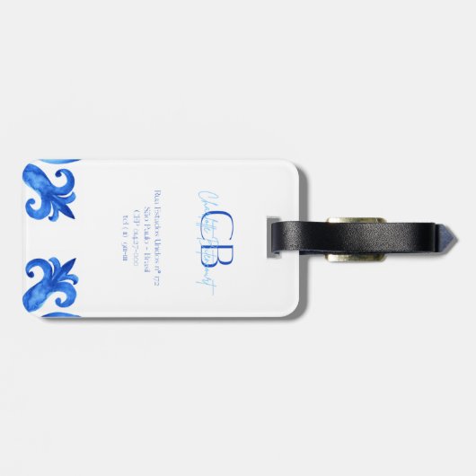Etiqueta De Bagagem Santorini ラゲッジタグ (裏面横)