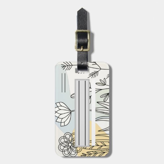 Etiqueta de equipaje, sencilla  ラゲッジタグ (正面縦)