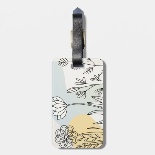 Etiqueta de equipaje, sencilla ラゲッジタグ (裏面縦)