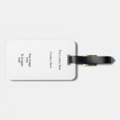 Etiqueta de maletas de diseño personalizado ラゲッジタグ (裏面横)