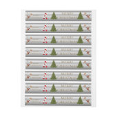 Etiqueta envolvente de dirección y papá Noel ラップアラウンド宛名ラベル (シート)