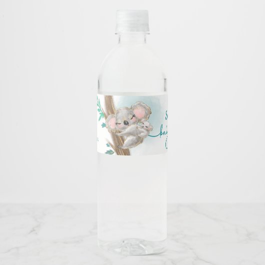Etiqueta para botella de agua Baby Shower  ペットボトルラベル (正面)