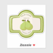 Etiqueta para botella de sidra de pera シール (シート)