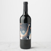 Etiqueta Para botella De Vino La Jirafa ワインラベル (正面)