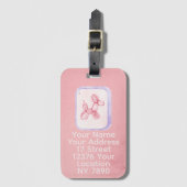 Etiqueta Para Maletas Cute Pink Balloon Dog Minima ラゲッジタグ (正面縦)