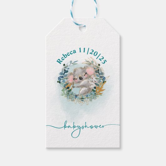 Etiqueta para regalos Baby Shower ギフトタグ (正面)