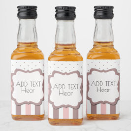 "Etiquetas alimentos y bebidas"  elegante alegrías リキュールボトルラベル