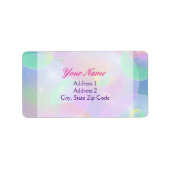 Etiquetas de Dirección - Burbujas ラベル (正面)