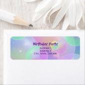 Etiquetas de Remitente - Bubbles Design ラベル (インサイチュ)