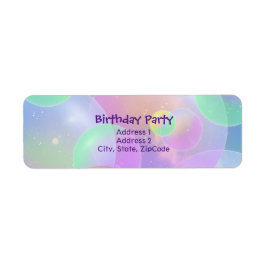 Etiquetas de Remitente - Bubbles Design ラベル