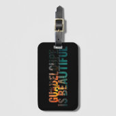 Étiquette À Bagage Guadeloupe Is Beautiful ラゲッジタグ (正面縦)