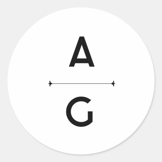 Etiquette autocollante pour marige "Lettrus" ラウンドシール (正面)