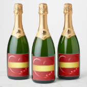 Etiquette Bouteille de Sparkling Wine personnalisa スパークリングワインラベル (ボトル)