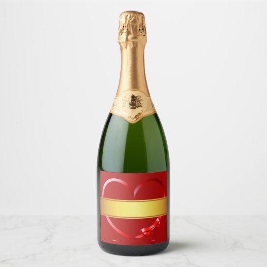 Etiquette Bouteille de Sparkling Wine personnalisa スパークリングワインラベル (正面)