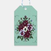 Étiquette Cadeau Botanique – Bouquet de Violettes ギフトタグ (正面)