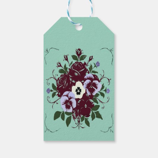 Étiquette cadeau Bouquet de Violettes ギフトタグ (裏面)