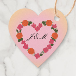 Étiquette cadeau de mariage Gris フェイバータグ