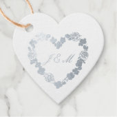 Étiquette cadeau de mariage Gris フェイバータグ (正面)