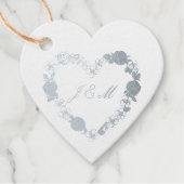 Étiquette cadeau de mariage Gris フェイバータグ (正面)