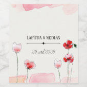 Etiquette "Coquelicots" ワインラベル (シングルラベル)