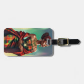 ETIQUETTE DE BAGAGE MADRAS ラゲッジタグ (正面横)