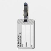 ETIQUETTE DE BAGAGE MADRAS ラゲッジタグ (裏面縦)