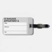 ETIQUETTE DE BAGAGE MADRAS ラゲッジタグ (裏面横)