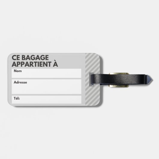 ETIQUETTE DE BAGAGE MADRAS ラゲッジタグ (裏面横)