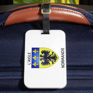 Etiquette de bagages blason de L'Aigle Normandie ラゲッジタグ