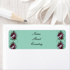 Étiquette de retour Bouquet Violettes ラベル