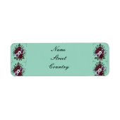 Étiquette de retour Bouquet Violettes ラベル (正面)