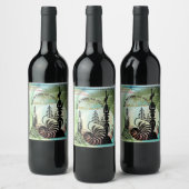 Étiquette de vin. Bon retour au pays ワインラベル (ボトル)