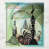 Étiquette de vin. Bon retour au pays ワインラベル (シングルラベル)