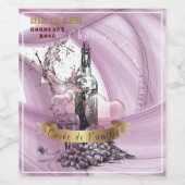 Étiquette de vin. Cuvée de l'amitié ワインラベル (シングルラベル)