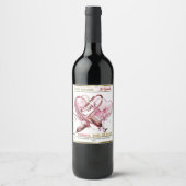 Étiquette de vin. St Valentin ワインラベル (正面)