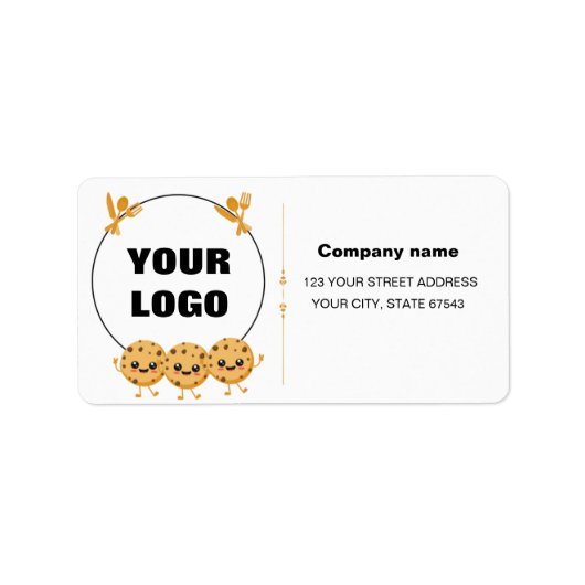 Etiquette des chefs LOGO personnalisé ラベル (正面)