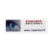 étiquette étanchéité certifié ラベル (正面)