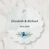 Etiquette "Fleurs bleues" フェイバータグ (裏面)