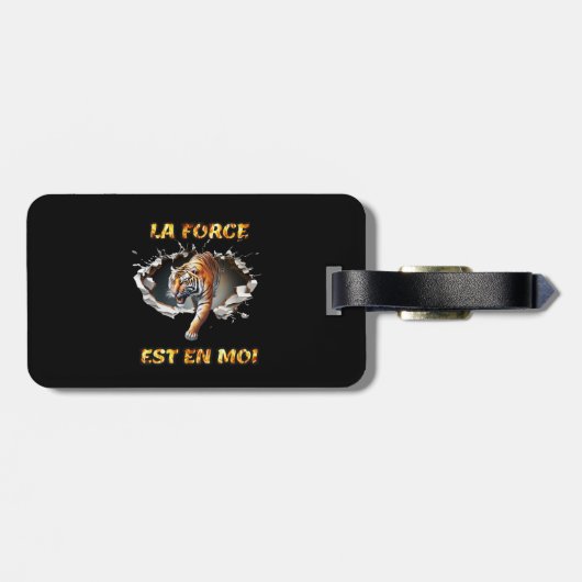 Etiquette La Force est en moi ラゲッジタグ (裏面横)