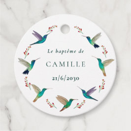 Etiquette ronde baptême フェイバータグ