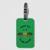 Étiquettes à bagages ' Be safe, save me' ラゲッジタグ (正面縦)