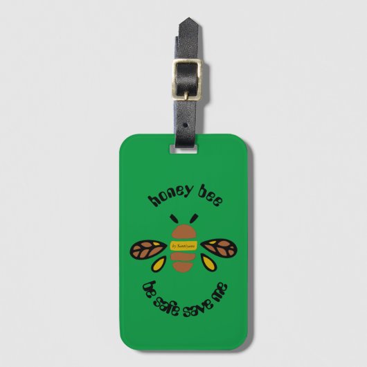 Étiquettes à bagages ' Be safe, save me' ラゲッジタグ (正面縦)