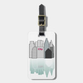 Étiquettes à bagages skyline ラゲッジタグ (正面縦)