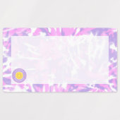 Etiquettes Autocollantes imperméables Tie Dye ラベル (デザイン2)