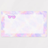 Etiquettes Autocollantes imperméables Tie Dye ラベル (デザイン1)