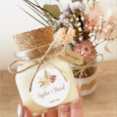 Etiquettes autocollantes Mariage Bohème ラウンドシール