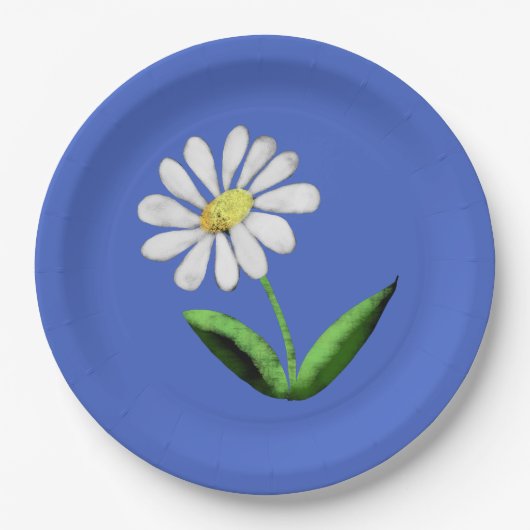 Étiquettes Cadeau  Fière Marguerite ペーパープレート (正面)